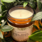 Lime, Basil & Mandarin Candle in amber glass