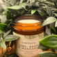Lime, Basil & Mandarin Candle in amber glass