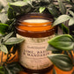 Lime, Basil & Mandarin Candle in amber glass